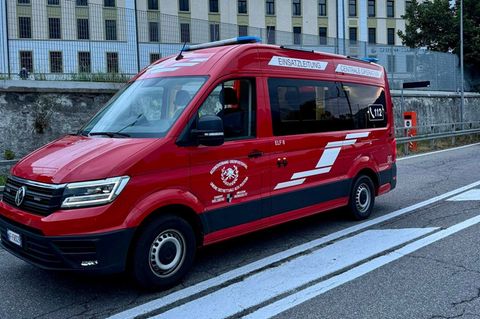 Ein Einsatzwagen der italienischen Feuerwehr (Symbolbild)