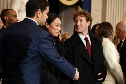 Meta-Chef Mark Zuckerberg (rechts)