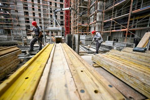 Baustelle in Frankfurt