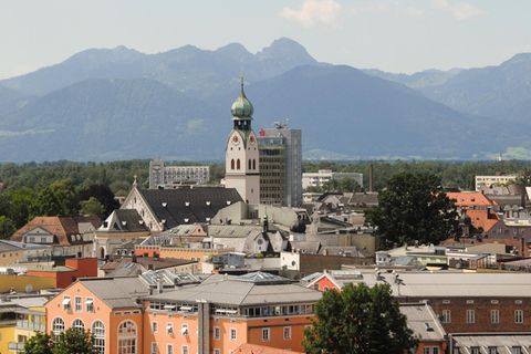 Münchener Umland: Blick auf Rosenheim