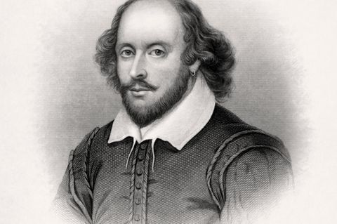 Ein posthumes Porträt von William Shakespeare aus dem Jahr 1856