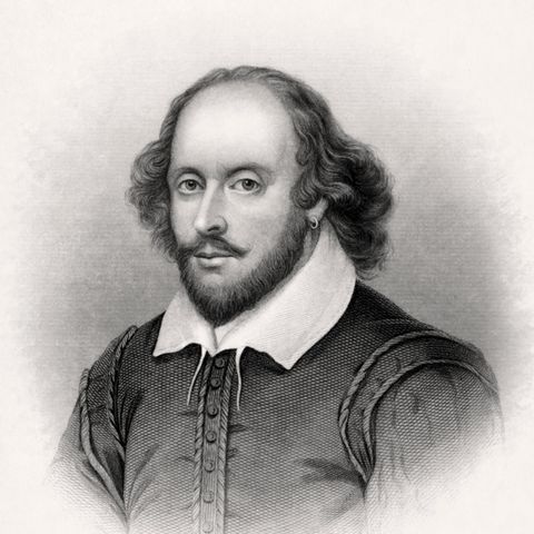 Ein posthumes Porträt von William Shakespeare aus dem Jahr 1856