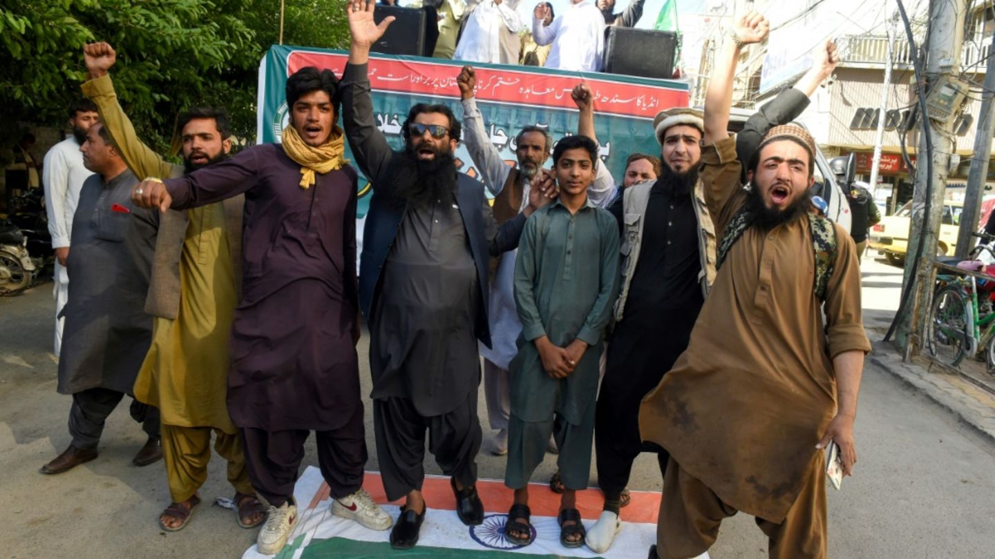 Proteste von Demonstranten im pakistanischen Quetta