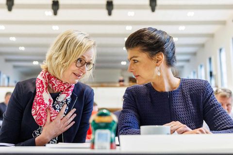 Sahra Wagenknecht und Katja Wolf