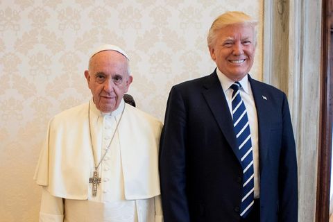 Zwei, die sich nie leiden konnten: Papst Franziskus (l.) und US-Präsident Donald Trump (r.) bei ihrem ersten und einzigen Treffen 2017
