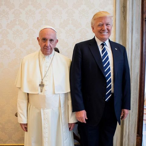 Zwei, die sich nie leiden konnten: Papst Franziskus (l.) und US-Präsident Donald Trump (r.) bei ihrem ersten und einzigen Treffen 2017