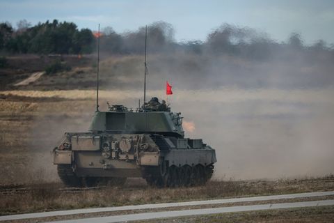 Ein Leopard-Panzer der Bundeswehr