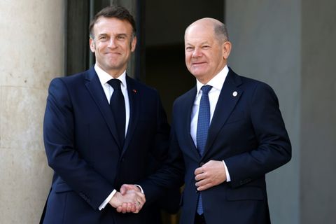 Macron und Scholz Ende März in Paris