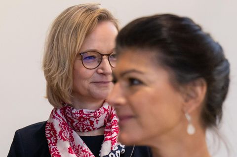 Sahra Wagenknecht und Katja Wolf