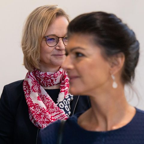Sahra Wagenknecht und Katja Wolf