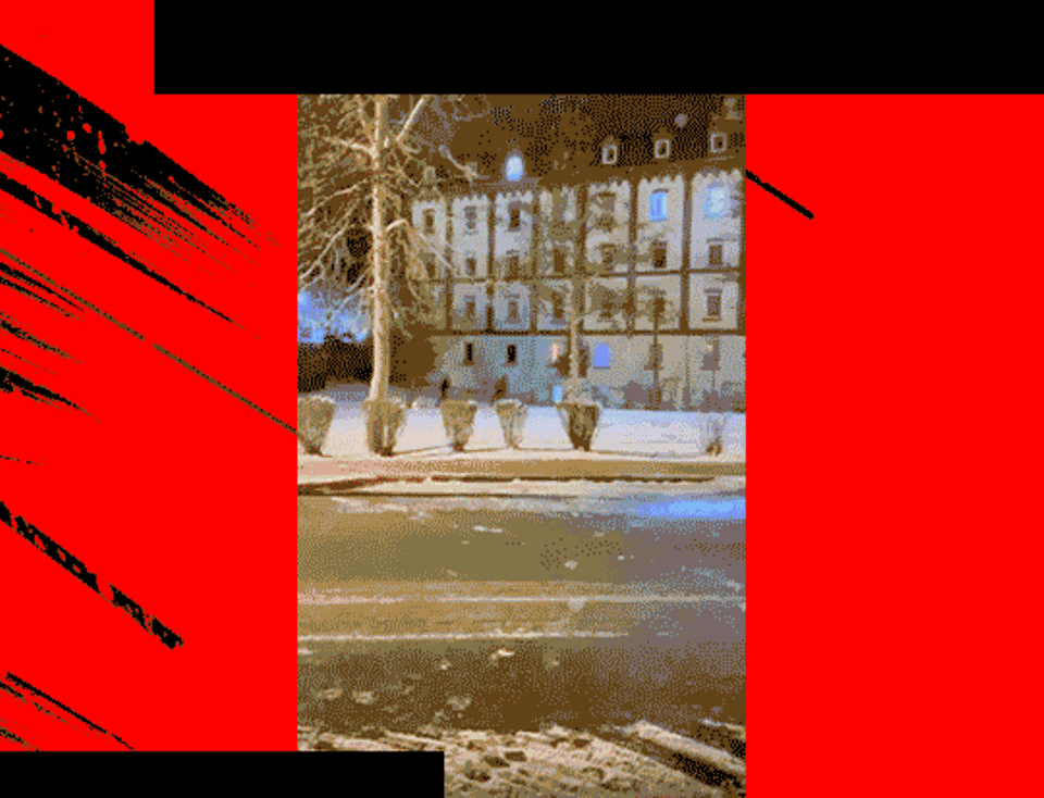 Das Video zeigt eine Asylunterkunft in Schmölln, die am 5. Januar 2025 mit Silvesterraketen beschossen wurde. Yannik Matuschik teilte dieses Video am Folgetag in der Chatgruppe