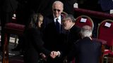 ... der ehemalige US-Präsident Joe Biden mit seiner Ehefrau Jill ...