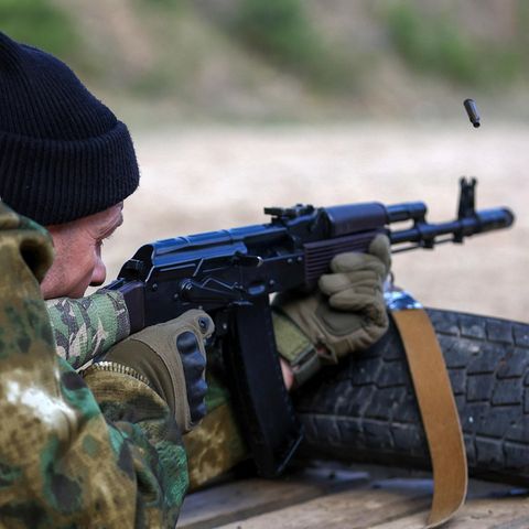 Ein Soldat in Kursk