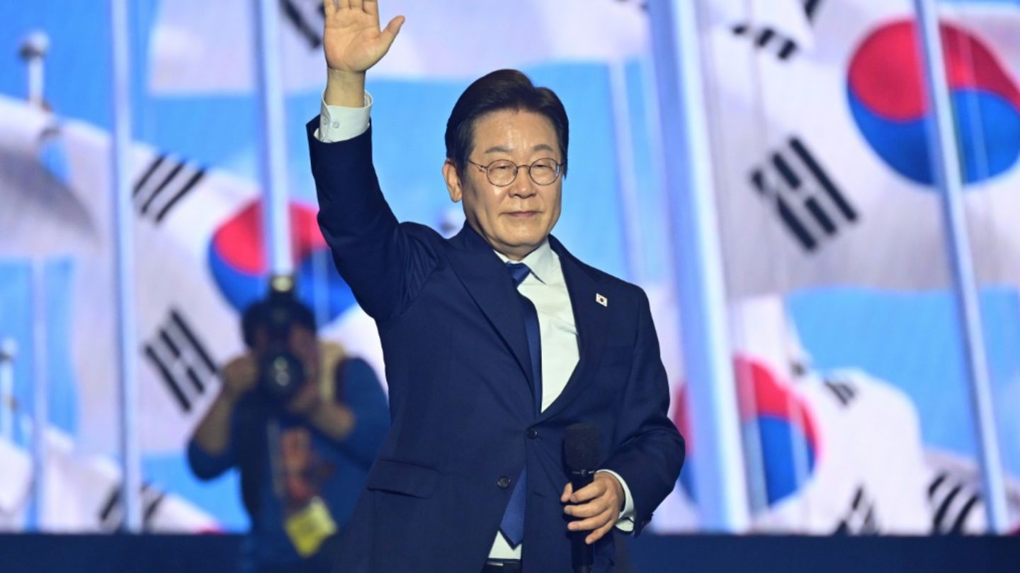 Der Präsidentschaftskandidat Lee Jae Myung, 27. April