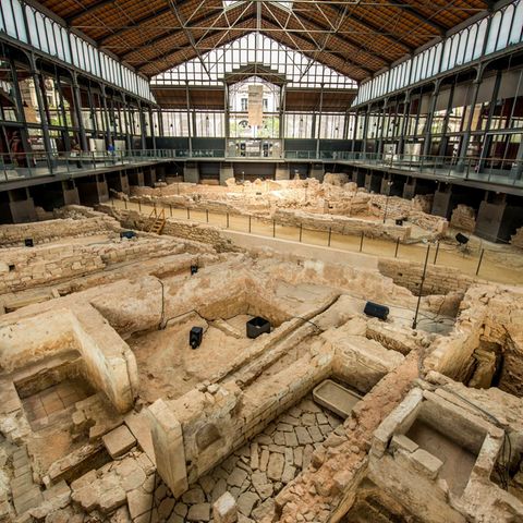Archäologie: Eine Ausgrabungsstätte in Barcelona