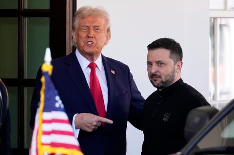 US-Präsident Trump und Ukraines Präsident Selenskyj bei einem Treffen im Weißen Haus
