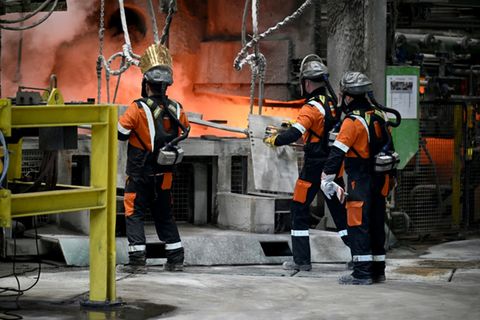 Produktion bei Aurubis in Hamburg