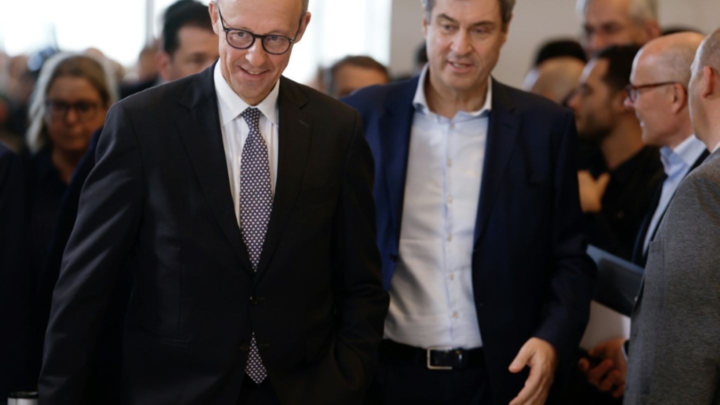 CDU-Chef Merz und CSU-Vorsitzender Söder