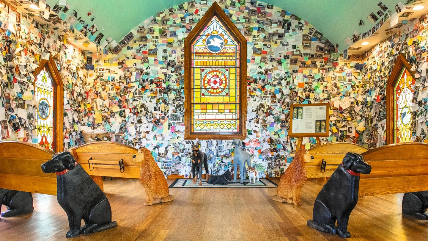 Hundekapelle in St. Johnsbury, Vermont, USA