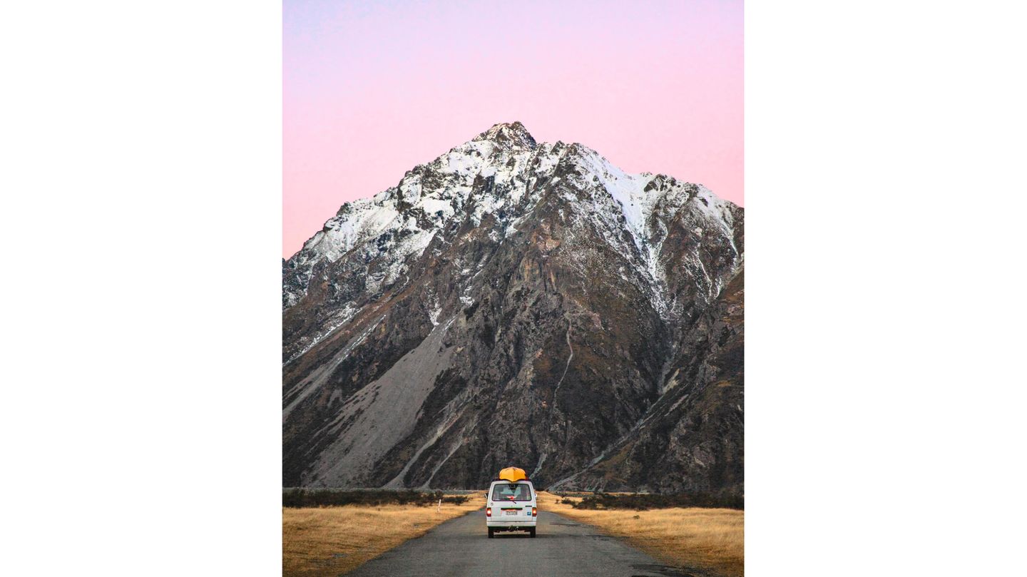 Mount Cook/Aoraki in Canterbury, Neuseeland
