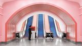 Metrostation Kaeson in Pjöngjang, Nordkorea