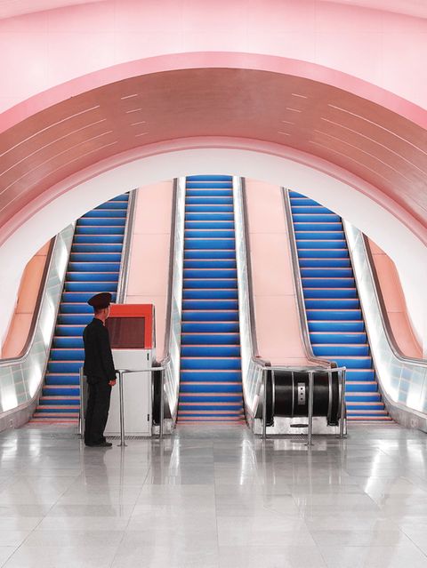 Metrostation Kaeson in Pjöngjang, Nordkorea