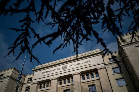 Der Sitz des UNHCHR in Genf
