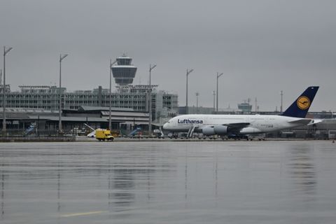 Flugzeug von Lufthansa in München