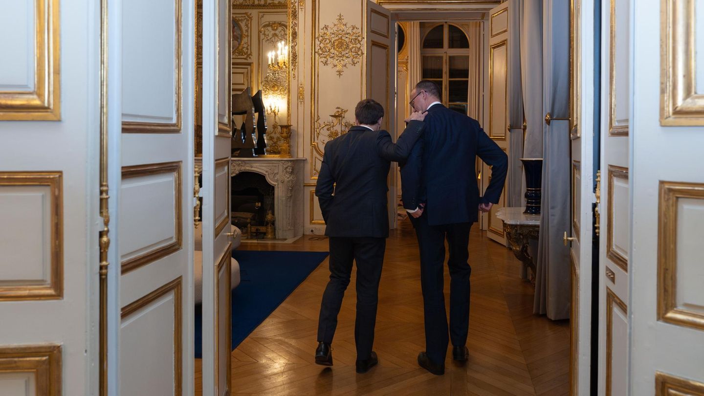 Friedrich Merz mit Emmanuel Macron