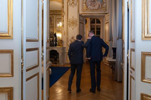 Friedrich Merz mit Emmanuel Macron
