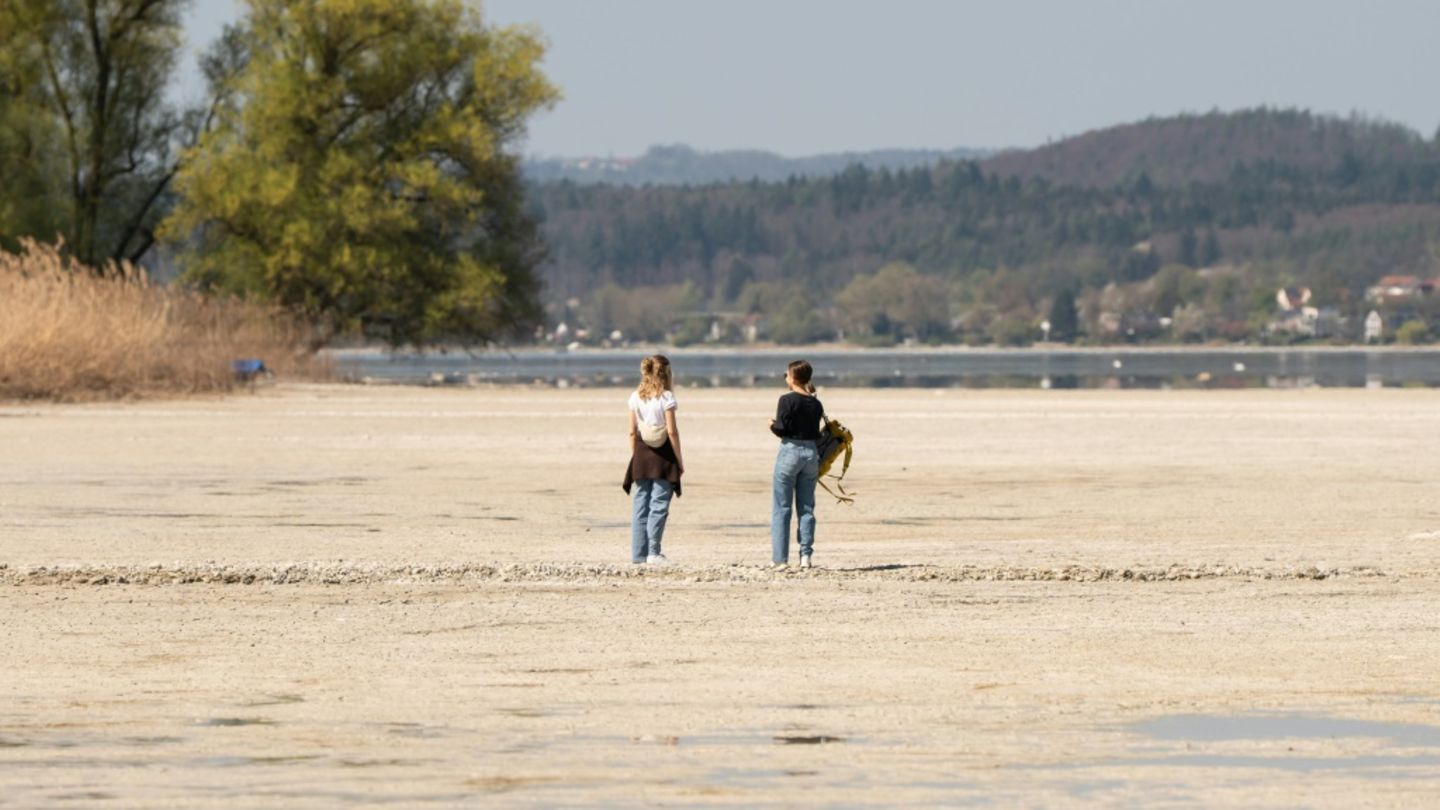 Bodenseeufer in Baden-Württemberg am 12. April 2025