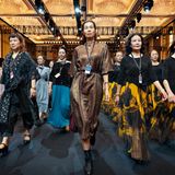 Amateur-Modenschau der selbstbewussten älteren Generation