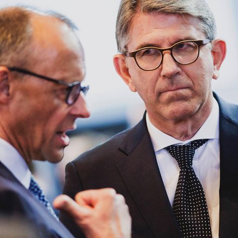 Wolfram Weimer (r.) mit Friedrich Merz