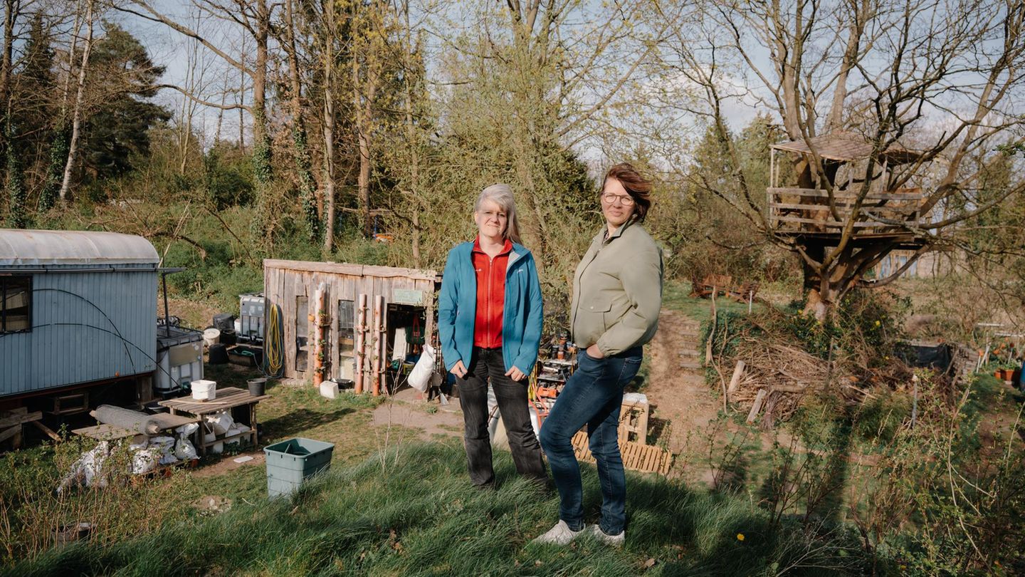 Katrin Stöfen im Garten