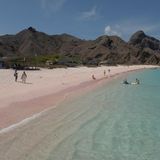 Pink Beach, Indonesien
