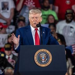 US-Präsident Donald Trump bei einer Rede