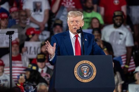 US-Präsident Donald Trump bei einer Rede