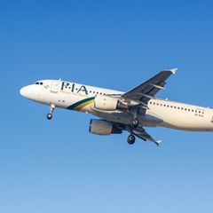 Flugzeuge wie dieser Airbus A320 von Pakistan International Airlines dürfen in Indien nicht mehr fliegen