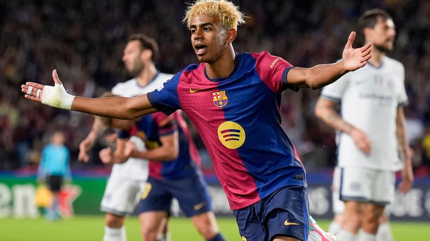 Champions League: "Ein Genie": Barça-Teenager Yamal verzaubert die Fußballwelt