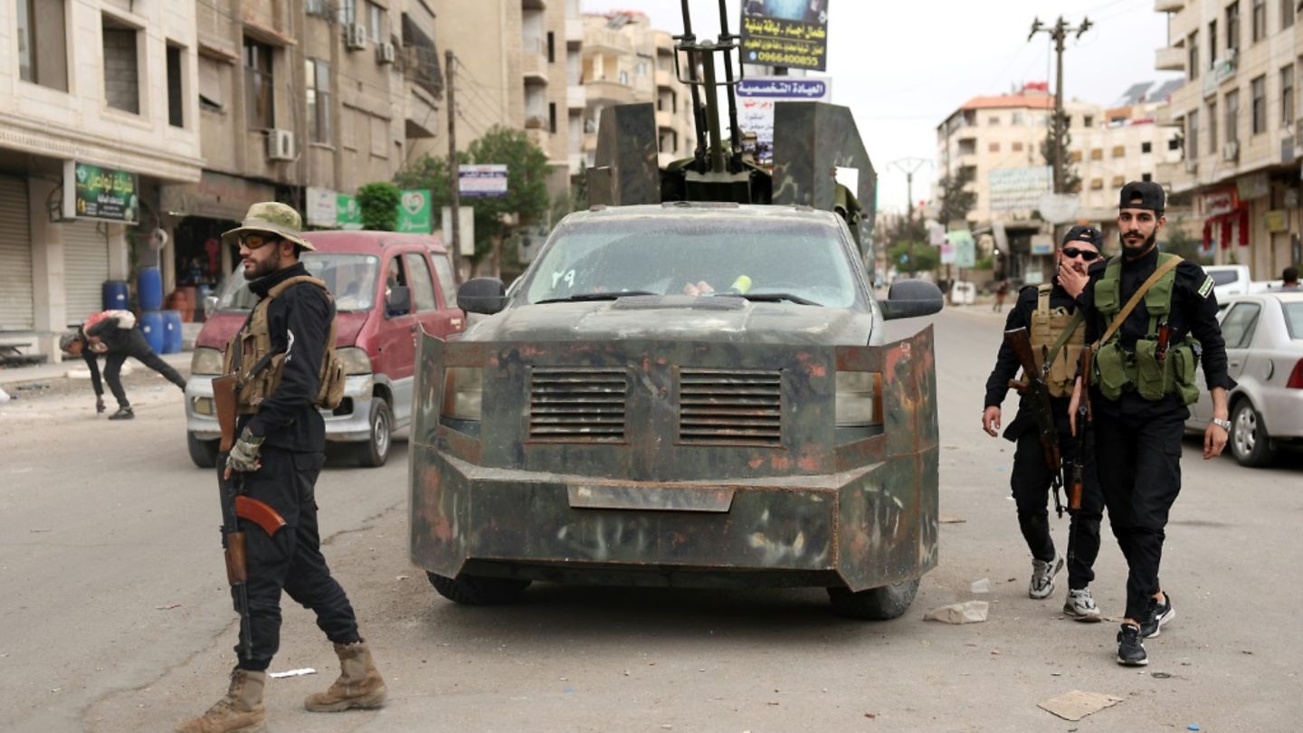 Syrische Sicherheitskräfte in Sahnaja