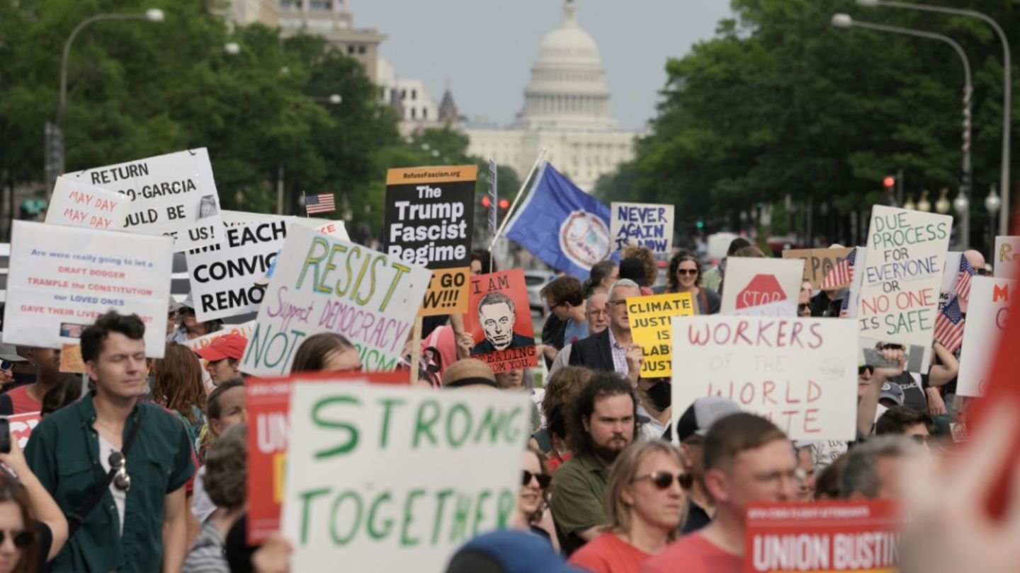 Mai-Kundgebung in Washington