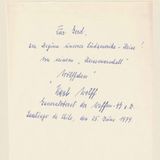 Karl Wolffs Widmung für Gerd Heidemann