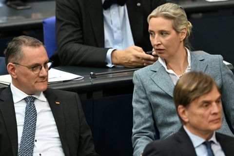 Chrupalla und Weidel im Bundestag