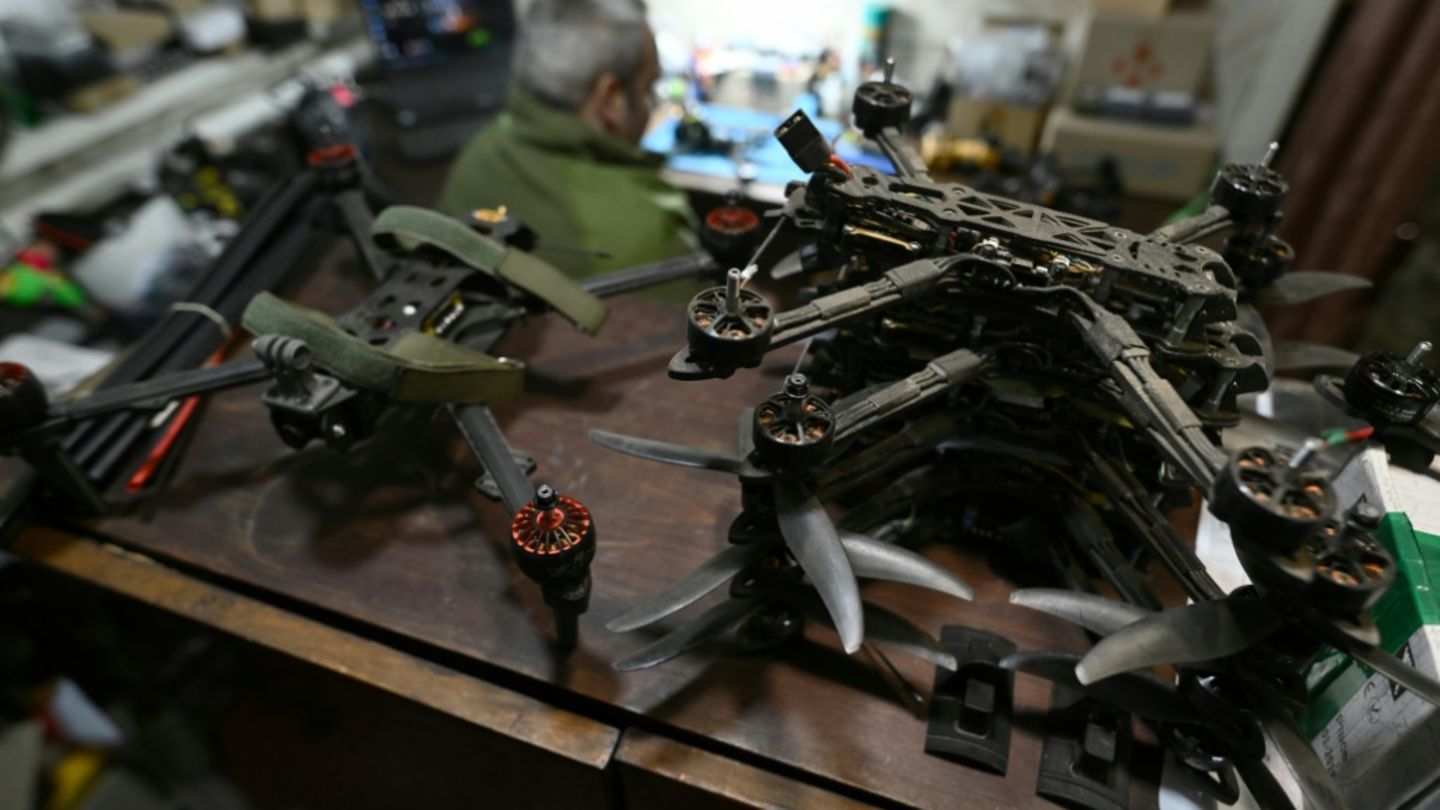 Militärische Drohnen in Ukraine