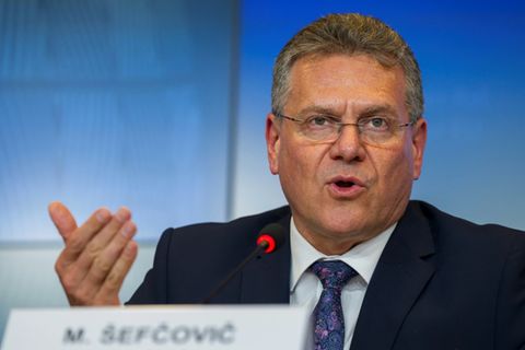 Sefcovic Anfang April in Luxemburg