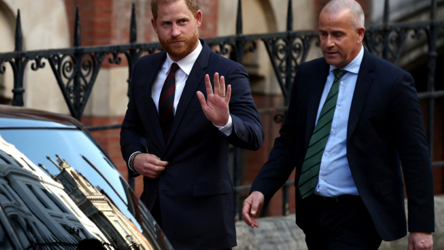 Harry im April nach Berufungsverhandlung in London
