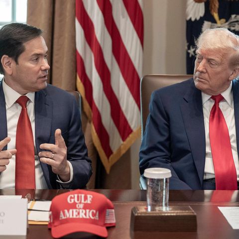 AfD classification as right-wing extremist: US Secretary of State Marco Rubio (left next to Donald Trump) speaks of "tyranny".