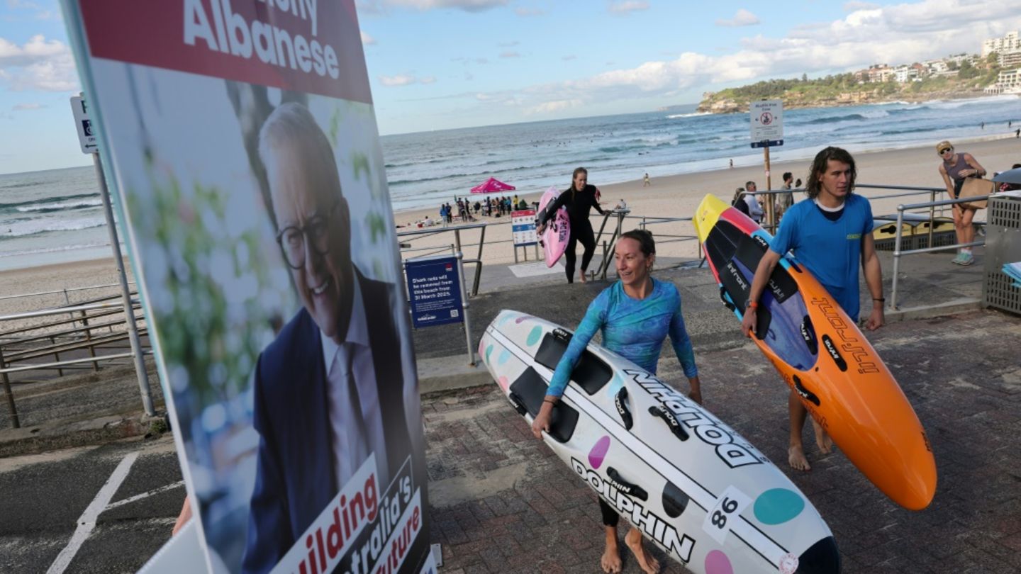 Wahlplakat in Sydney
