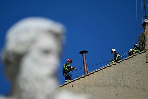 Schornstein auf der Sixtinischen Kapelle