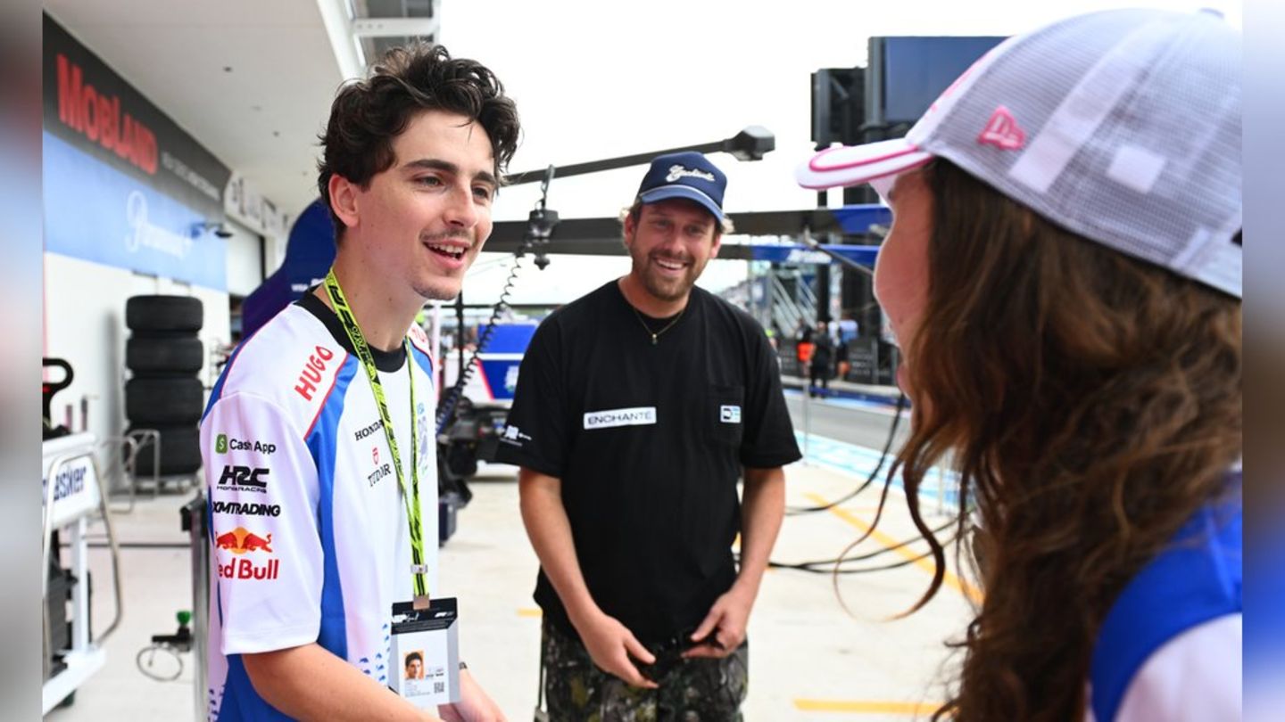 Stars in Formula 1 in Miami: Timothée Chalamet leads celebrity bullet